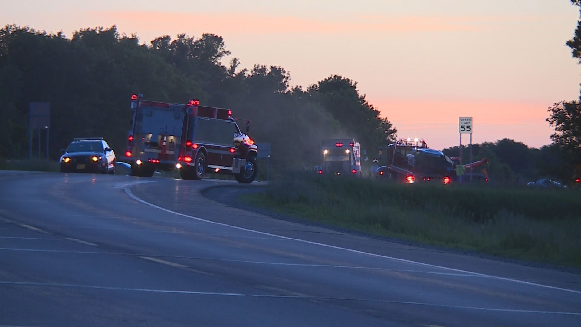 Serious injury crash on Highway 55 near Maple Lake